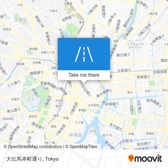 大伝馬本町通り map
