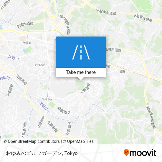 おゆみのゴルフガーデン map