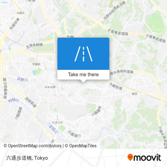 六通歩道橋 map