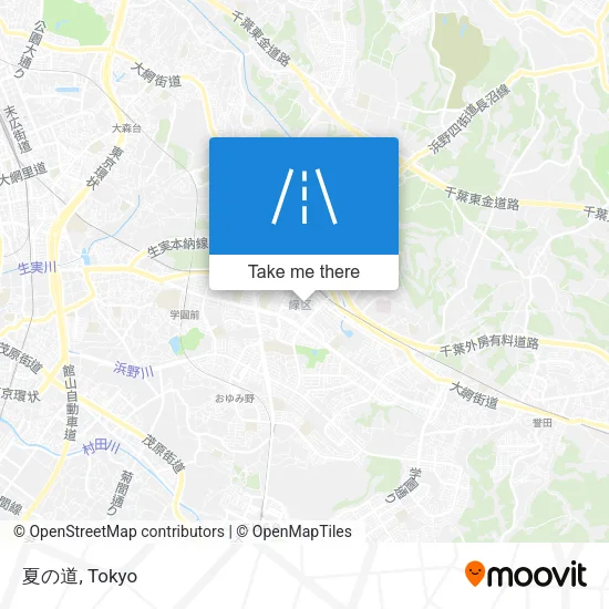 夏の道 map