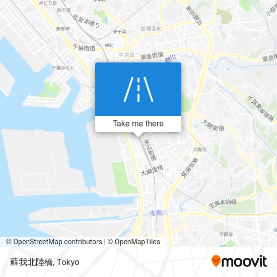 蘇我北陸橋 map