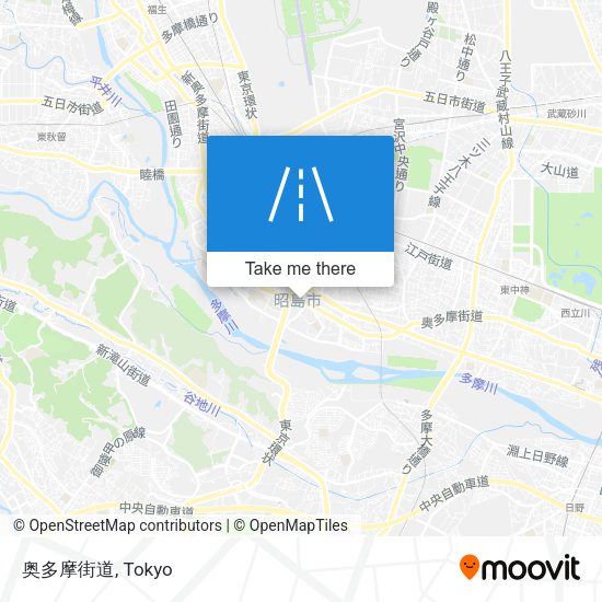 奥多摩街道 map