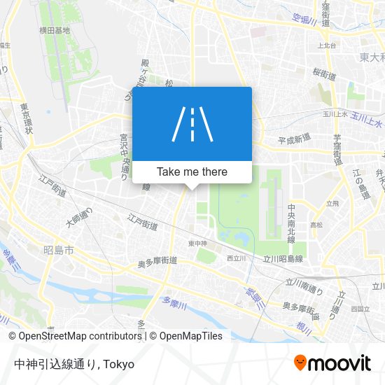 中神引込線通り map