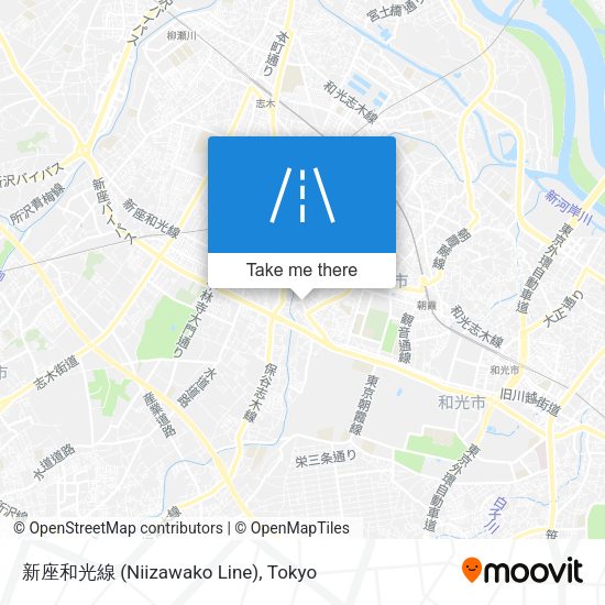 新座和光線 (Niizawako Line) map