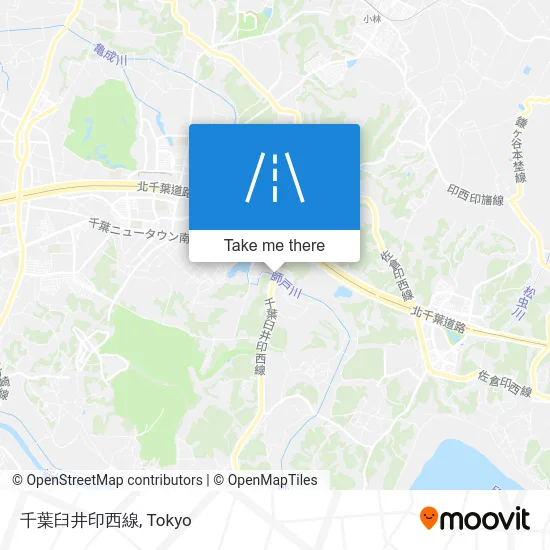 千葉臼井印西線 map