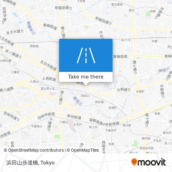 浜田山歩道橋 map