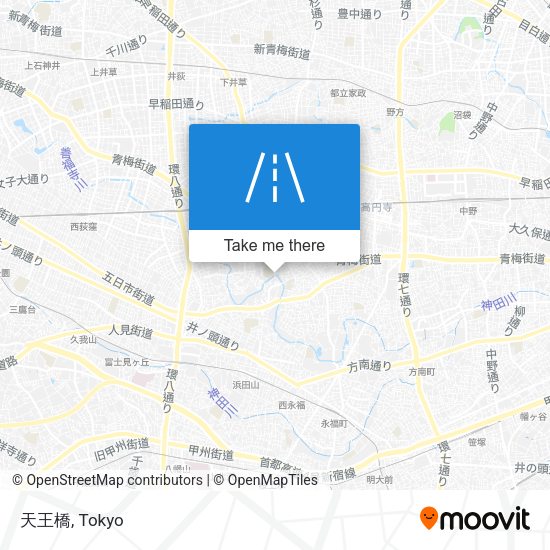 天王橋 map
