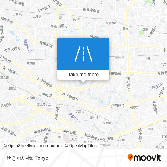 せきれい橋 map