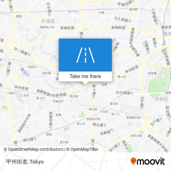 甲州街道 map