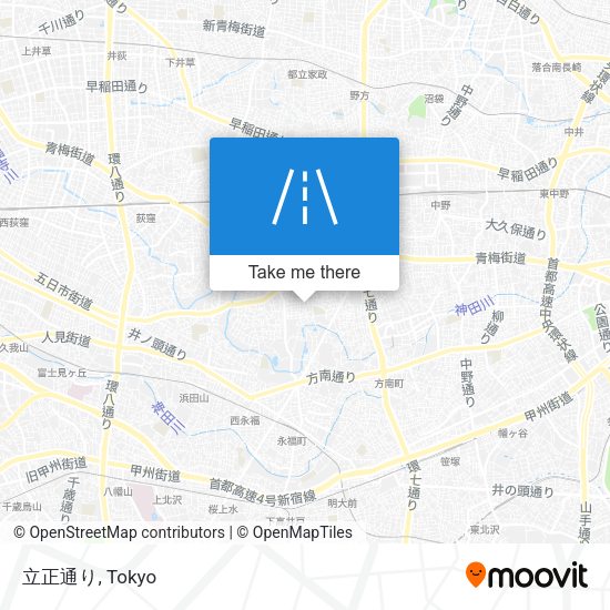 立正通り map