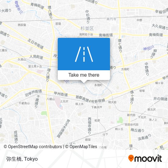 弥生橋 map