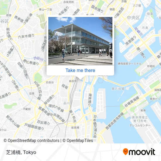 Shibaura Bridge map