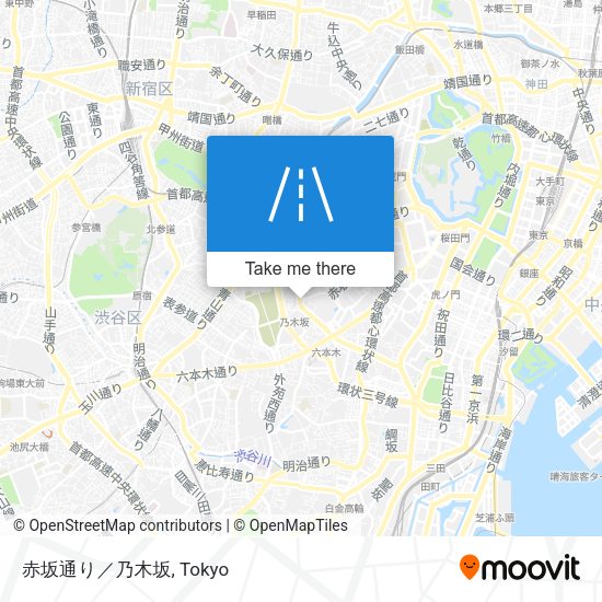 赤坂通り／乃木坂 map