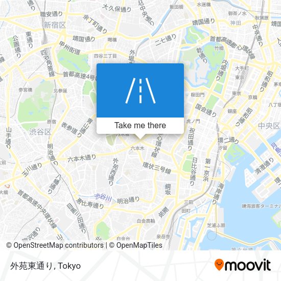 外苑東通り map