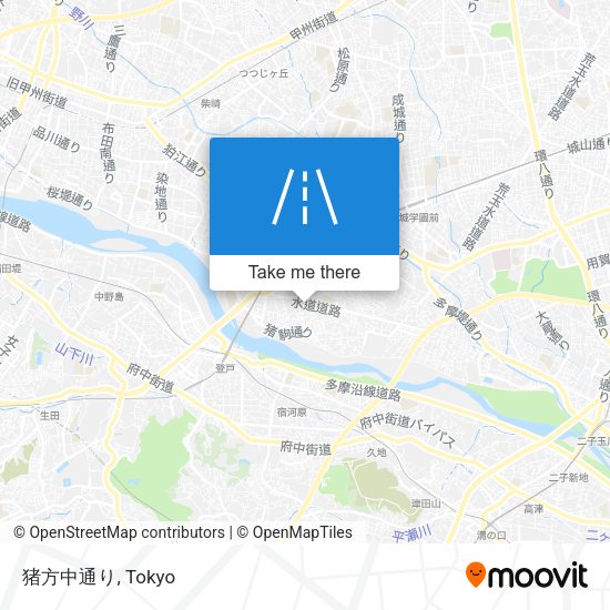 猪方中通り map