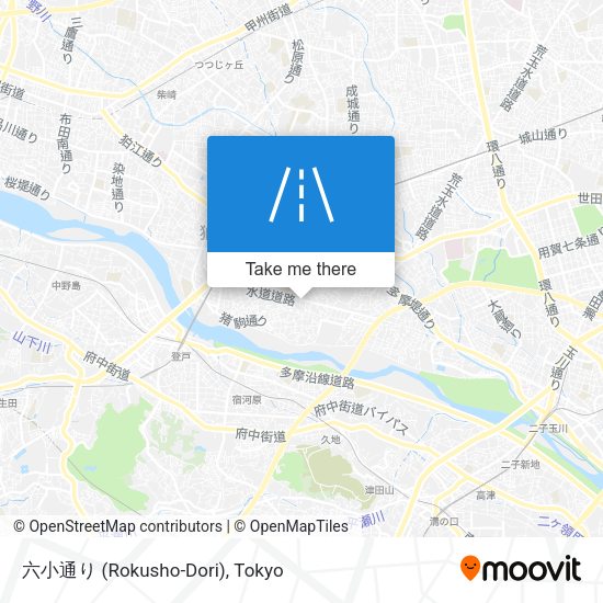 六小通り (Rokusho-Dori) map