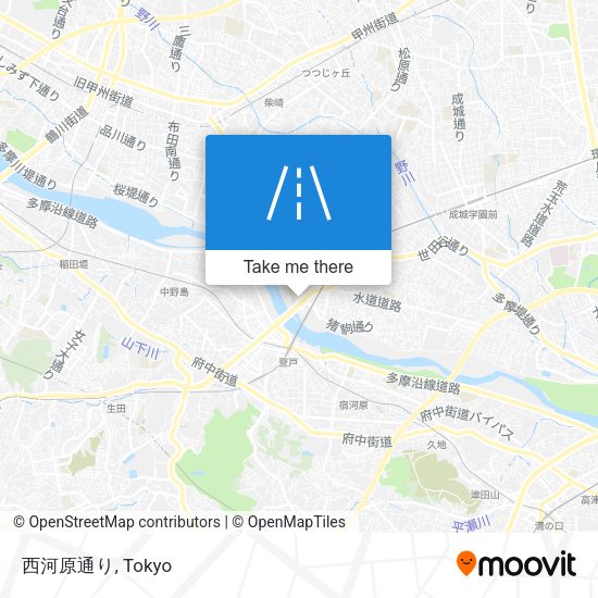 西河原通り map