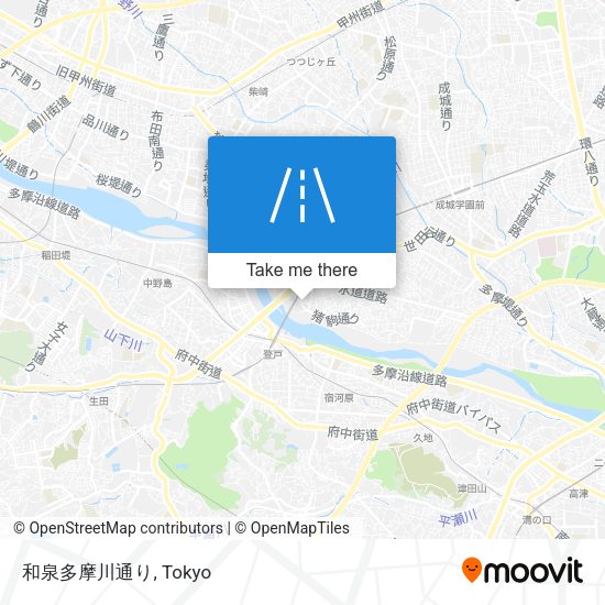 和泉多摩川通り map