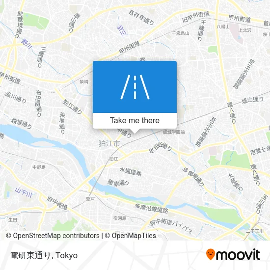 電研東通り map