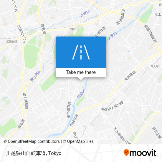 川越狭山自転車道 map