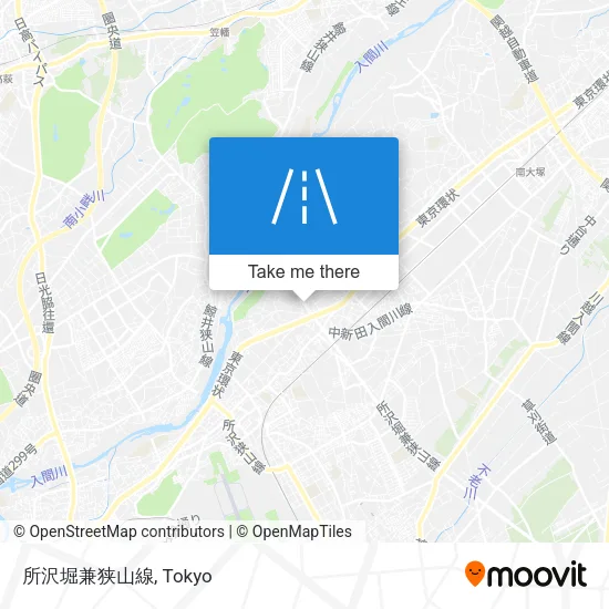 所沢堀兼狭山線 map