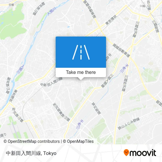 Nakashinden Iruma River Line map