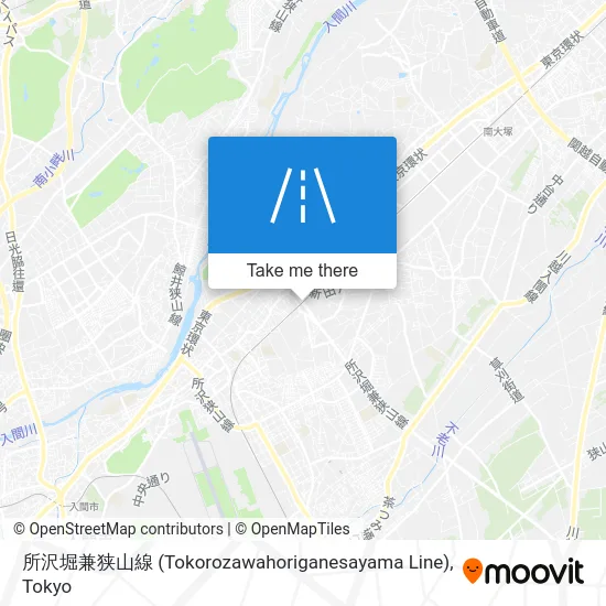 所沢堀兼狭山線 (Tokorozawahoriganesayama Line) map