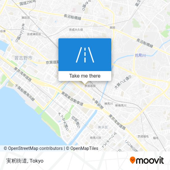 実籾街道 map