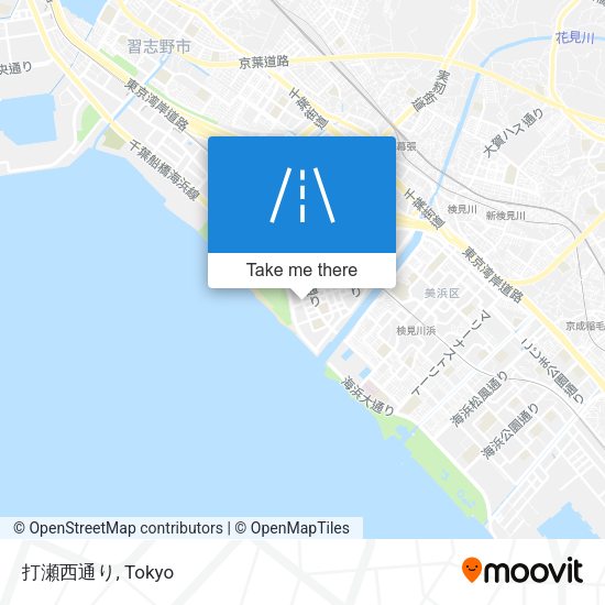 打瀬西通り map