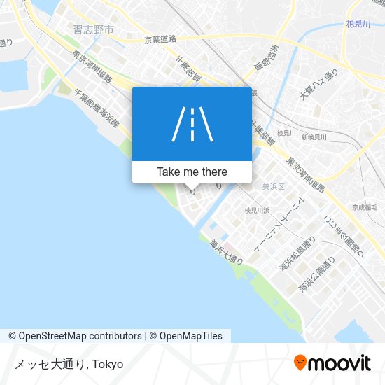 メッセ大通り map