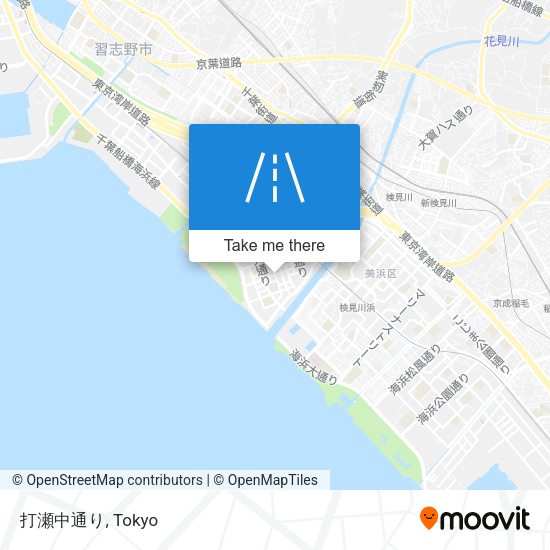 打瀬中通り map