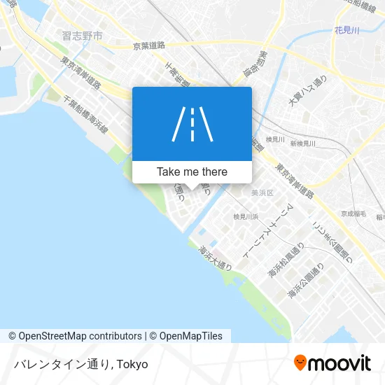 バレンタイン通り map