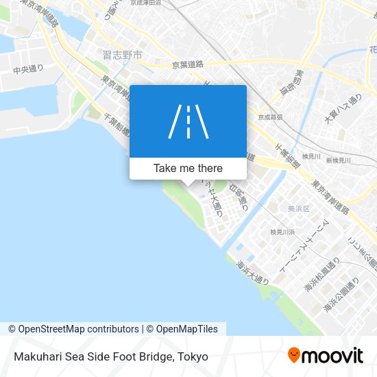 Makuhari Sea Side Foot Bridge map