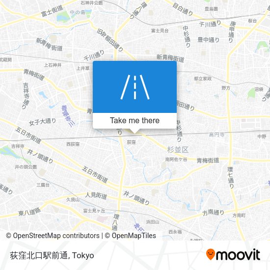 荻窪北口駅前通 map