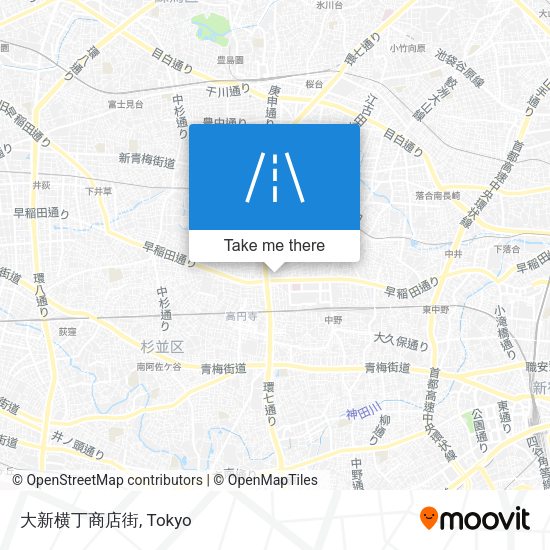 大新横丁商店街 map