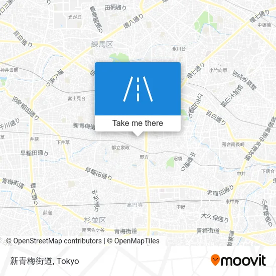 新青梅街道 map