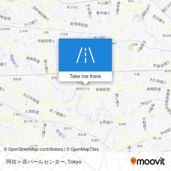 阿佐ヶ谷パールセンター map