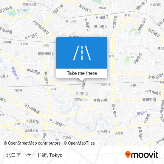 北口アーケード街 map