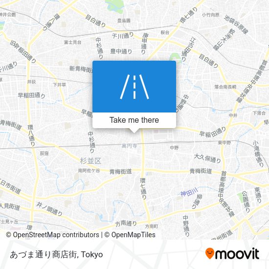 あづま通り商店街 map