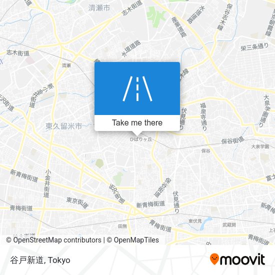 谷戸新道 map