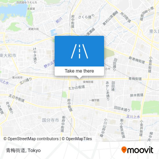 青梅街道 map
