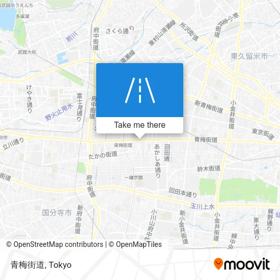 青梅街道 map