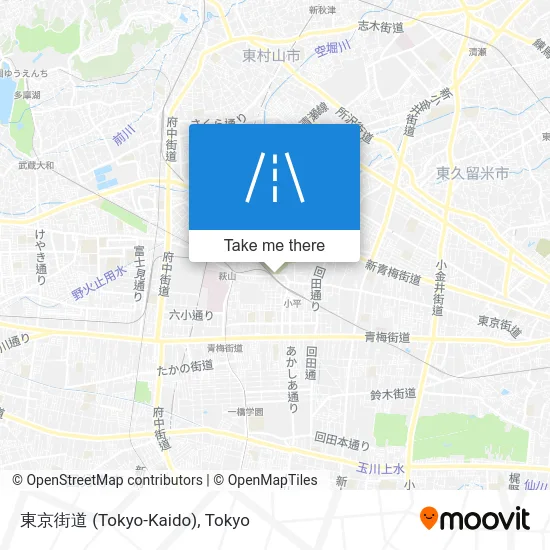 東京街道 (Tokyo-Kaido) map