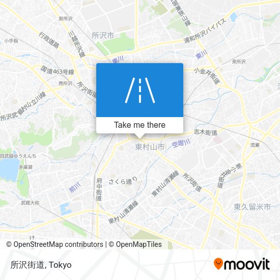 所沢街道 map