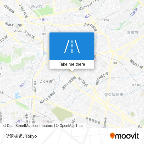 所沢街道 map