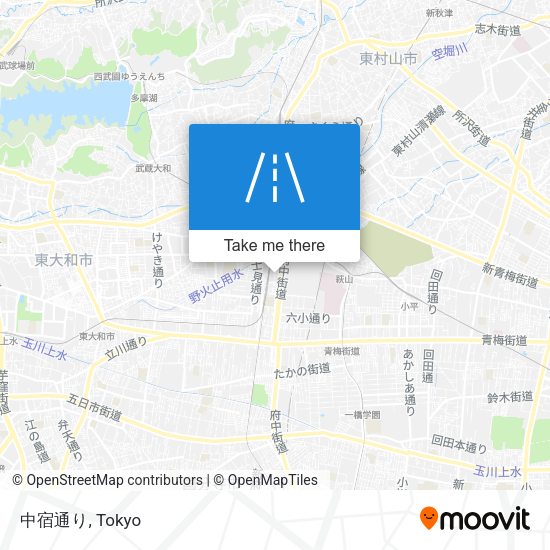 中宿通り map