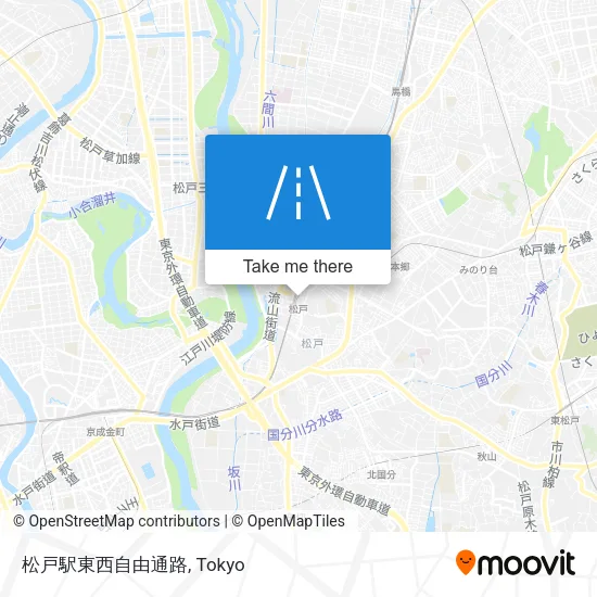 松戸駅東西自由通路 map