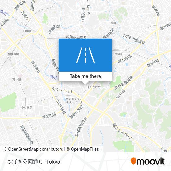 つばき公園通り map