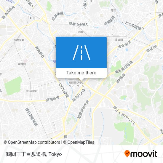 鶴間三丁目歩道橋 map