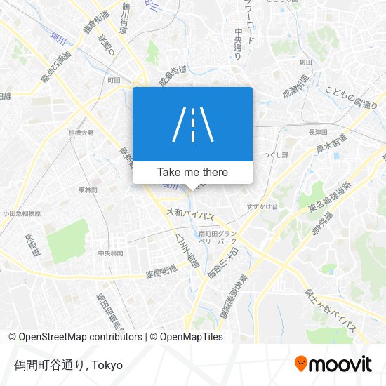 鶴間町谷通り map